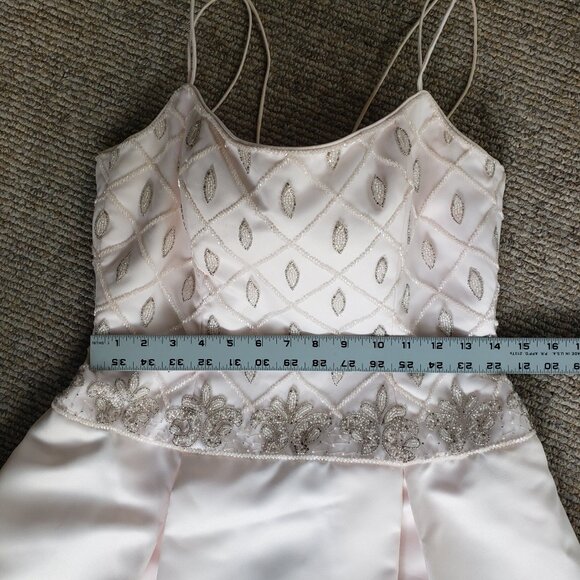 Vintage Bob Mackie Boutique Beaded Shell Pink Gown Dress Women's 10 - Picture 15 of 16